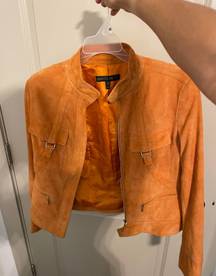 orange suede jacket 