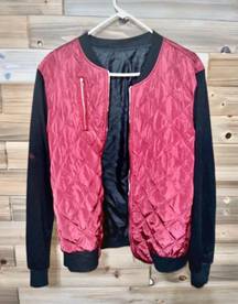 Zip Up Bomber Jacket