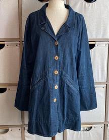 FLAX cotton denim lightweight jacket