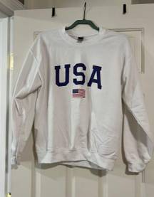 White USA Sweatshirt
