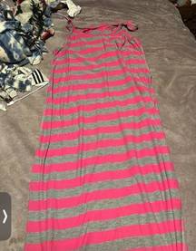 Pink and grey dress woman’s large pink and grey