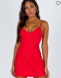 Princess Polly Novella Red Mini Dress