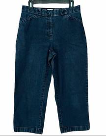 L.L. Bean Classic Fit Cropped Capri Jeans Size 10