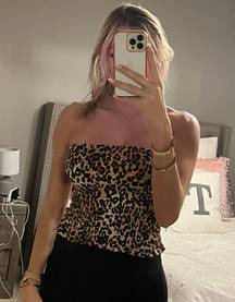 Heart & Hips Cheetah Print Tube Top