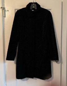 WHITE HOUSE BLACK MARKET Mid Length Black Dress Coat Size XXS - generous fit