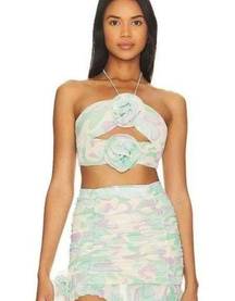 Majorelle  White Yesenia Crop Top Small