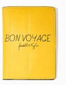 NEW WITH TAGS EXCLUSIVE KENDALL & KYLIE Yellow Passport Holder with Dust Bag