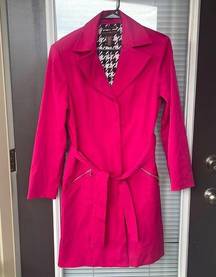 Hot Pink Barbie Core Trench Coat