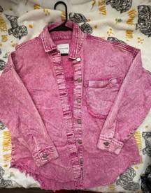 Pink Denim Jacket