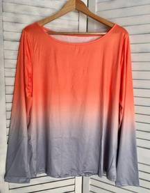 Orange Ombré Top, XL