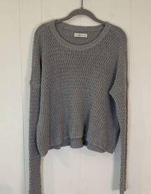 Abercrombie & Fitch Grey Drop Shoulder Sweater M/L