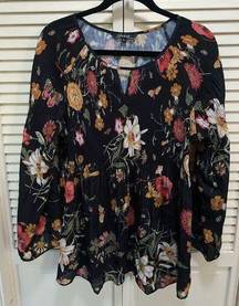 Flower Print Blouse