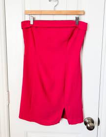 Forever 21  Hot Pink Strapless Mini Dress Size Medium