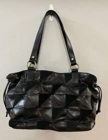 NWT (Damaged) Laura Ashley Black Leather Shoulder Bag