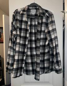 Black And White Checkered Flannel