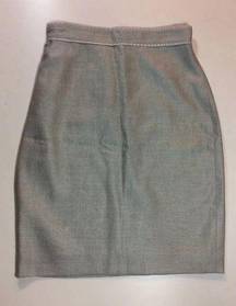 NWT Loro Piana Lined Beige Pencil Skirt Size 0