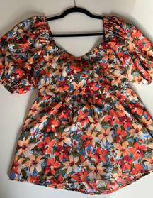 Floral Babydoll Top