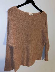 Mauve Off The Shoulder Sweater