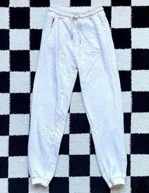 Stradivarius White Sweatpants