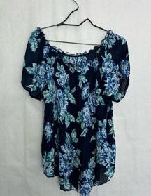 5/$25 Sami & Jo floral blouse xl