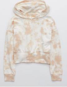 Aerie OFFLINE OTT Fleece Tie Dye Cropped Hoodie