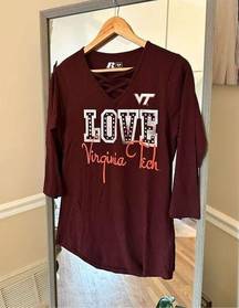 Russell Virginia Tech Sequins Long Sleeve Shirt Medium