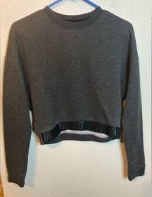 Nike  Cropped Gray Crewneck Size Small