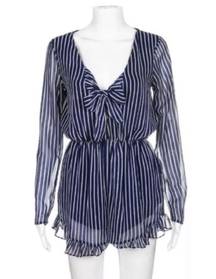 Nasty Gal striped romper