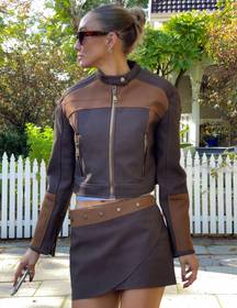 Chocolate Biker Jacket