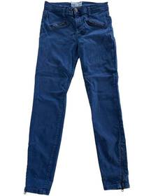 Current/ Elliott Jeans Womens 0 26 Blue Soho Zip Stilleto Skinny Denim Cotton