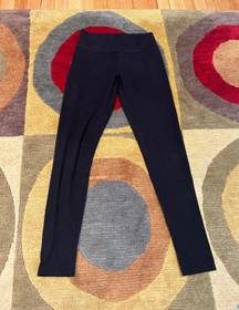 Aerie Chill Play Move Basic Black Cotton Material Leggings Size Medium