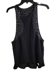 Vimmia sheer black tank top size med.