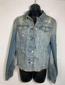 Bethany Mota Punk Lives The Bowery NY NY Distressed Jean Jacket