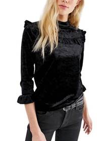 Blank NYC Spark Velvet Froll Top