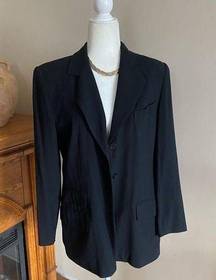 Vintage Black 3 Button Blazer