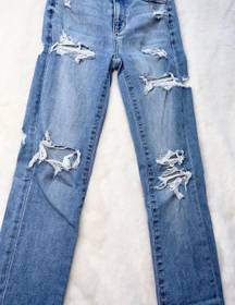 American Eagle Next Level Stretch Distressed Super Hi Rise Jean Jeggings!