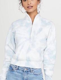 Reformation Tie Dye Track Jacket Sky Blue and White Size S Tornado New with tags