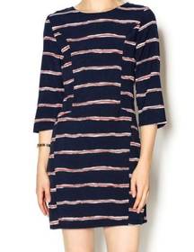 NU New York Red, White & Blue Striped Dress