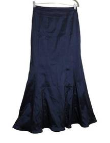 Xscape Dark Blue Maxi Skirt Formal Ball Gown Floor Length Modest 10