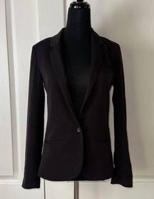 SILENCE & NOISE BLACK BASIC WORK BUSINESS SOFT BLAZER