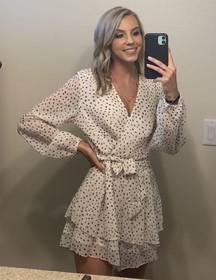 Polka Dot Wrap Romper