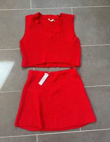 Knit skirt set NWOT M