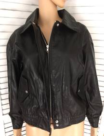 Black Bomber Jacket, Small