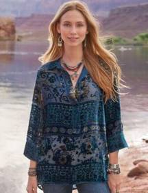 Sundance Midnight Hue Tunic top