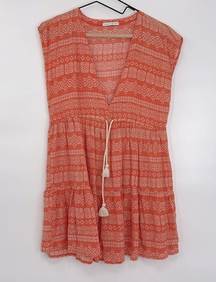 ROBIN PICCONE Isla Cover-up Dress In Terracotta