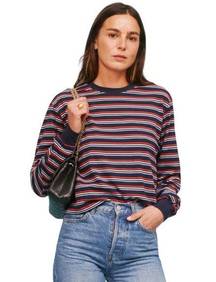 Reformation  Jeans Lou Striped Tee 90’s Stripe Crop Top XS