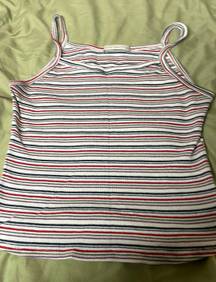 Active USA retro striped tank top