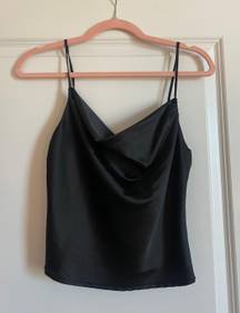 Black Cowl Neck Blouse 