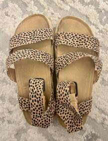 Target tan dotted sandals