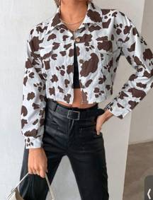 Amazon cow print jacket